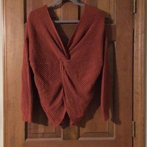 Burnt orange sweater